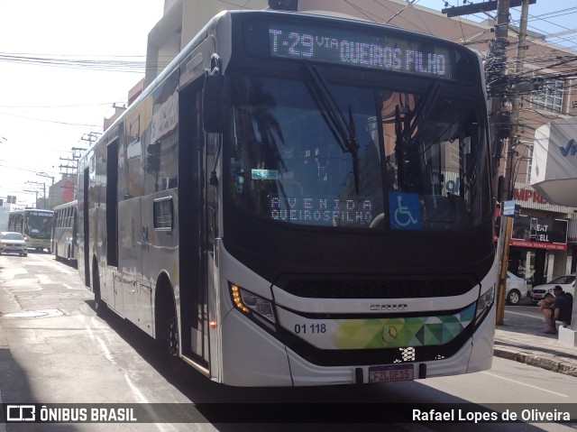 Viação Guaianazes 01 118 na cidade de Santo André, São Paulo, Brasil, por Rafael Lopes de Oliveira. Número da foto: #11135515.