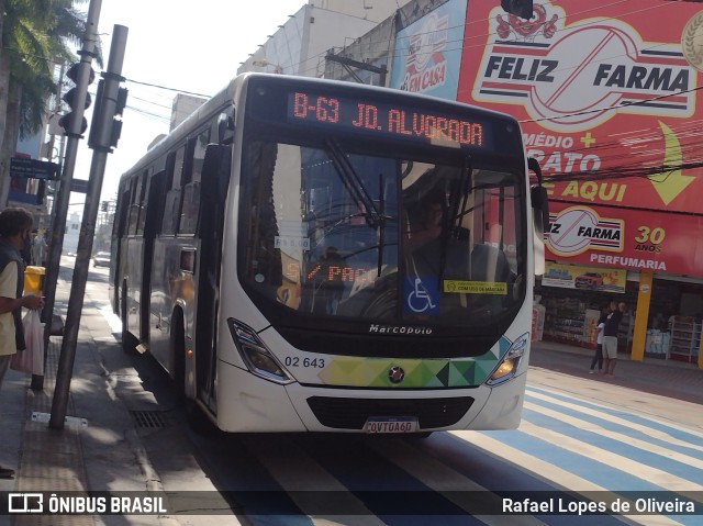 Viação Vaz 02 643 na cidade de Santo André, São Paulo, Brasil, por Rafael Lopes de Oliveira. Número da foto: #11135510.