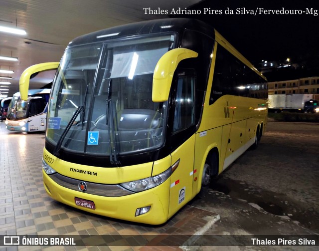 Viação Itapemirim 60027 na cidade de Fervedouro, Minas Gerais, Brasil, por Thales Pires Silva. ID da foto: 11136026.