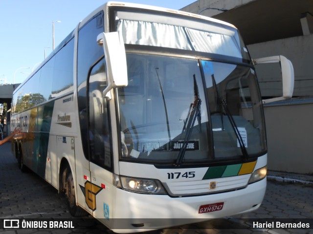 Empresa Gontijo de Transportes 11745 na cidade de Belo Horizonte, Minas Gerais, Brasil, por Hariel Bernades. ID da foto: 11137128.