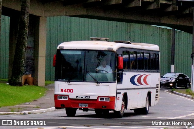 Ônibus Particulares 3400 na cidade de Santos, São Paulo, Brasil, por Matheus Henrique. ID da foto: 11137148.