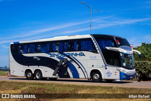 Empresa de Transportes Andorinha 7007 na cidade de Cáceres, Mato Grosso, Brasil, por Allan Rafael. ID da foto: 11135149.