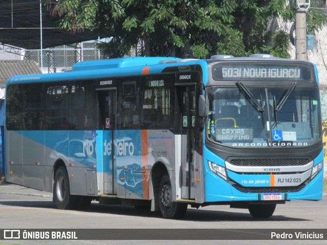 Expresso Rio de Janeiro RJ 142.025 na cidade de Nova Iguaçu, Rio de Janeiro, Brasil, por Pedro Vinicius. Número da foto: #11136315.