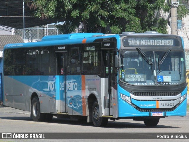 Expresso Rio de Janeiro RJ 142.025 na cidade de Nova Iguaçu, Rio de Janeiro, Brasil, por Pedro Vinicius. ID da foto: 11136315.