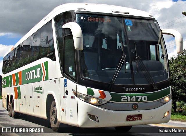 Empresa Gontijo de Transportes 21470 na cidade de Santos Dumont, Minas Gerais, Brasil, por Isaias Ralen. Número da foto: #11137410.