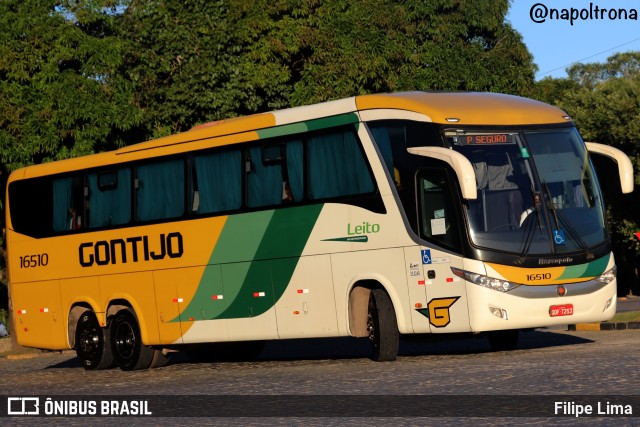 Empresa Gontijo de Transportes 16510 na cidade de Porto Seguro, Bahia, Brasil, por Filipe Lima. Número da foto: #11137549.