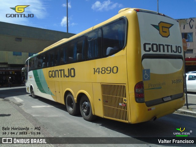 Empresa Gontijo de Transportes 14890 na cidade de Belo Horizonte, Minas Gerais, Brasil, por Valter Francisco. ID da foto: 11135055.