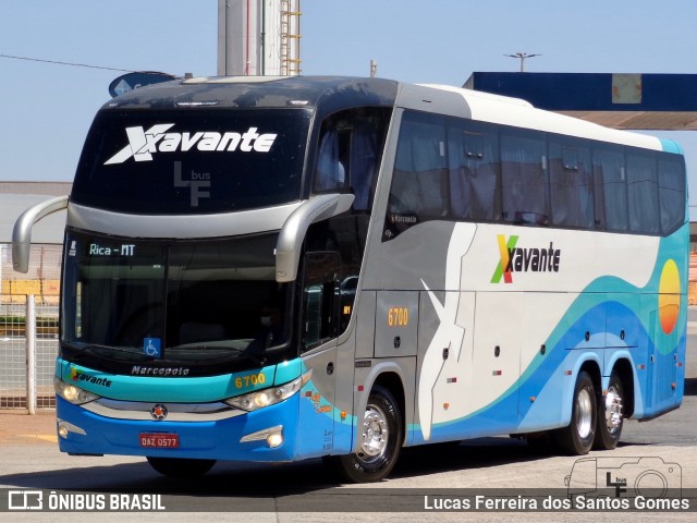 Viação Xavante 6700 na cidade de Goiânia, Goiás, Brasil, por Lucas Ferreira dos Santos Gomes. ID da foto: 11136564.