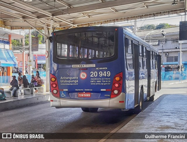 Auto Viação Urubupungá 20.949 na cidade de Santana de Parnaíba, São Paulo, Brasil, por Guilherme Francini. ID da foto: 11135079.