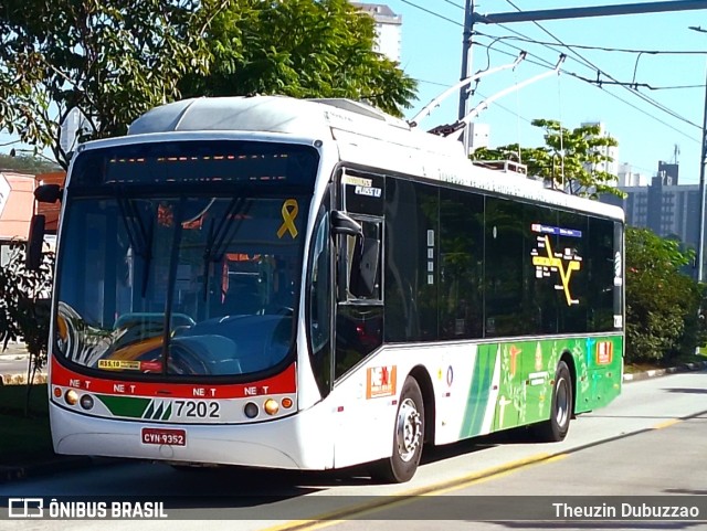 Next Mobilidade - ABC Sistema de Transporte 7202 na cidade de São Bernardo do Campo, São Paulo, Brasil, por Theuzin Dubuzzao. ID da foto: 11135476.