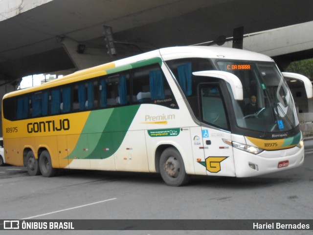 Empresa Gontijo de Transportes 18975 na cidade de Belo Horizonte, Minas Gerais, Brasil, por Hariel Bernades. ID da foto: 11139510.