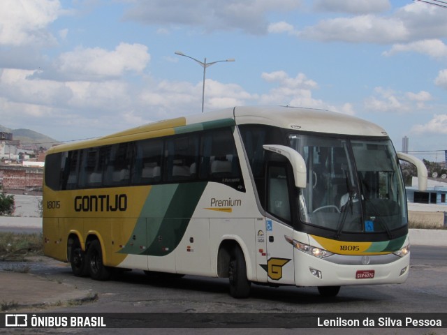 Empresa Gontijo de Transportes 18015 na cidade de Caruaru, Pernambuco, Brasil, por Lenilson da Silva Pessoa. ID da foto: 11140647.