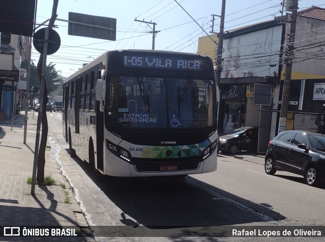 ETURSA - Emp. de Transp. Urbano e Rodoviário de Santo André 04 446 na cidade de Santo André, São Paulo, Brasil, por Rafael Lopes de Oliveira. Número da foto: #11138050.