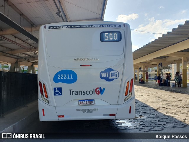 Nova Transporte 22311 na cidade de Vila Velha, Espírito Santo, Brasil, por Kaique Passos. Número da foto: #11140807.