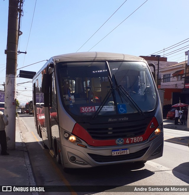 Pêssego Transportes 4 7809 na cidade de São Paulo, São Paulo, Brasil, por Andre Santos de Moraes. ID da foto: 11140761.