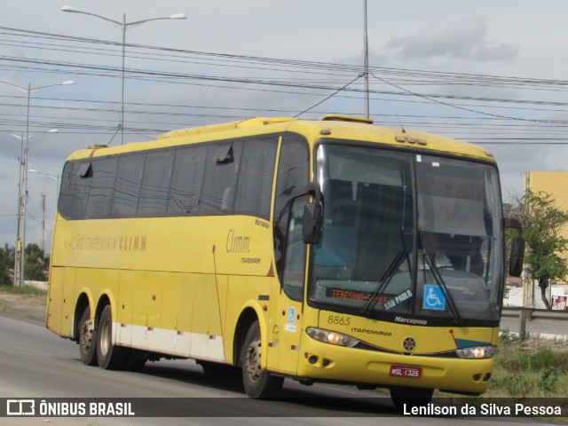 Viação Itapemirim 8865 na cidade de Caruaru, Pernambuco, Brasil, por Lenilson da Silva Pessoa. ID da foto: 11140584.