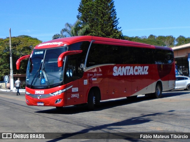 Viação Santa Cruz 29623 na cidade de Três Corações, Minas Gerais, Brasil, por Fábio Mateus Tibúrcio. ID da foto: 11139517.