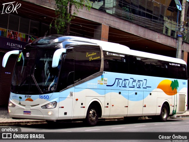 Transportadora Turística Natal 1650 na cidade de Belo Horizonte, Minas Gerais, Brasil, por César Ônibus. Número da foto: #11141101.