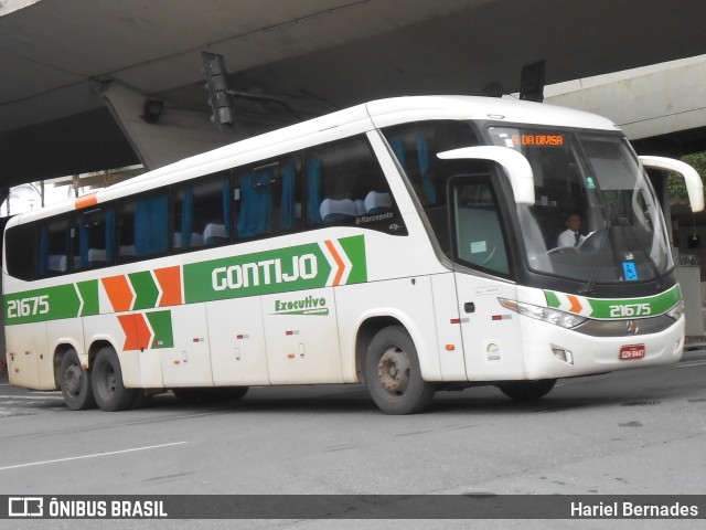 Empresa Gontijo de Transportes 21675 na cidade de Belo Horizonte, Minas Gerais, Brasil, por Hariel Bernades. ID da foto: 11139994.