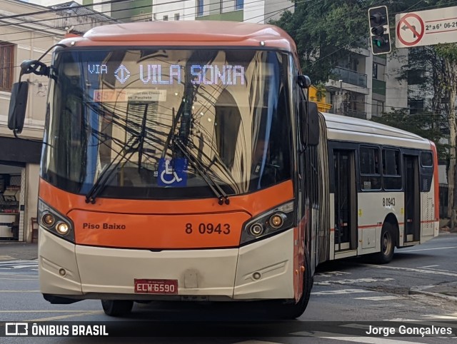 TRANSPPASS - Transporte de Passageiros 8 0943 na cidade de São Paulo, São Paulo, Brasil, por Jorge Gonçalves. ID da foto: 11138160.