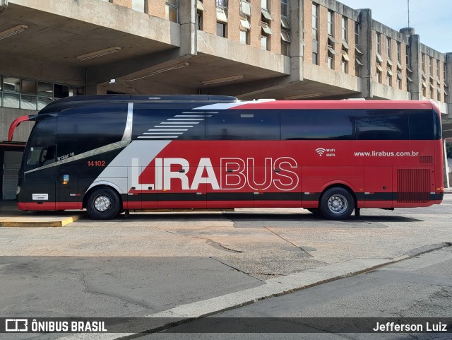 Lirabus 14102 na cidade de Limeira, São Paulo, Brasil, por Jefferson Luiz. Número da foto: #11139041.