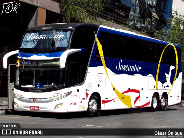 Sussantur 2066 na cidade de Belo Horizonte, Minas Gerais, Brasil, por César Ônibus. ID da foto: 11141119.