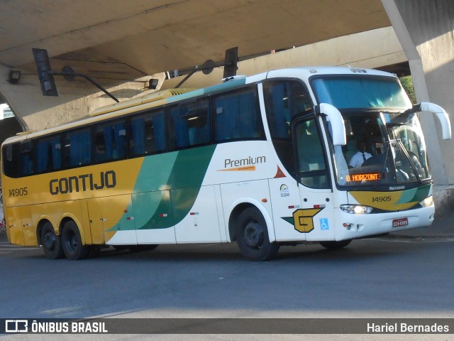 Empresa Gontijo de Transportes 14905 na cidade de Belo Horizonte, Minas Gerais, Brasil, por Hariel Bernades. ID da foto: 11139429.