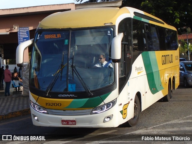 Empresa Gontijo de Transportes 19200 na cidade de Três Corações, Minas Gerais, Brasil, por Fábio Mateus Tibúrcio. ID da foto: 11141642.