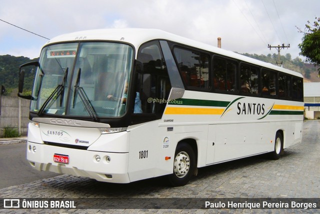 Viação Santos 1801 na cidade de Juiz de Fora, Minas Gerais, Brasil, por Paulo Henrique Pereira Borges. Número da foto: #11142046.