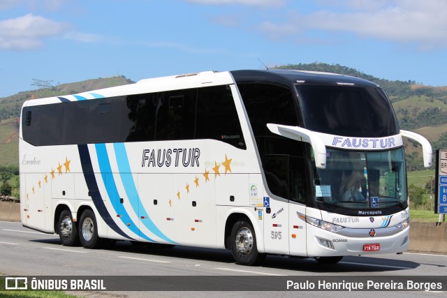 Faustur Turismo 595 na cidade de Roseira, São Paulo, Brasil, por Paulo Henrique Pereira Borges. Número da foto: #11141998.
