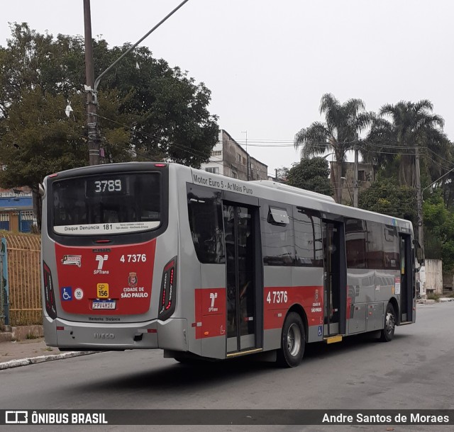 Pêssego Transportes 4 7376 na cidade de São Paulo, São Paulo, Brasil, por Andre Santos de Moraes. Número da foto: #11141936.