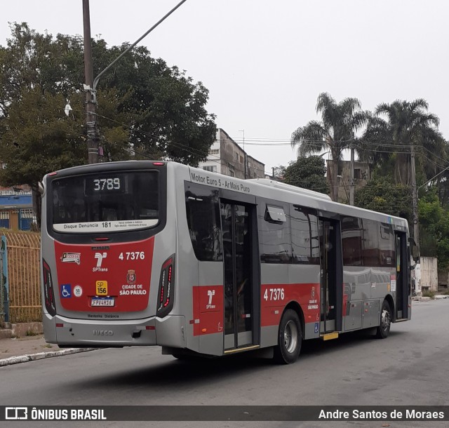 Pêssego Transportes 4 7376 na cidade de São Paulo, São Paulo, Brasil, por Andre Santos de Moraes. ID da foto: 11141936.