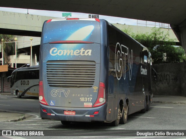 Viação Cometa 18317 na cidade de Belo Horizonte, Minas Gerais, Brasil, por Douglas Célio Brandao. Número da foto: #11142788.