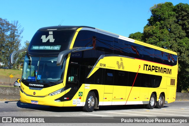 Viação Nova Itapemirim 50196 na cidade de Resende, Rio de Janeiro, Brasil, por Paulo Henrique Pereira Borges. Número da foto: #11142084.