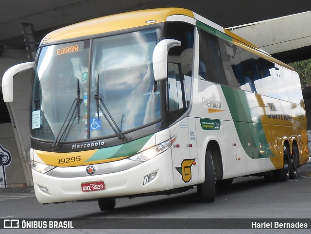 Empresa Gontijo de Transportes 19295 na cidade de Belo Horizonte, Minas Gerais, Brasil, por Hariel Bernades. ID da foto: 11141501.