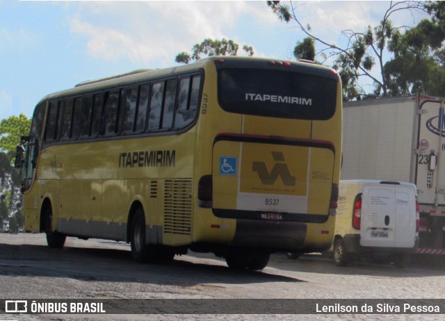 Viação Itapemirim 8537 na cidade de Caruaru, Pernambuco, Brasil, por Lenilson da Silva Pessoa. ID da foto: 11142413.