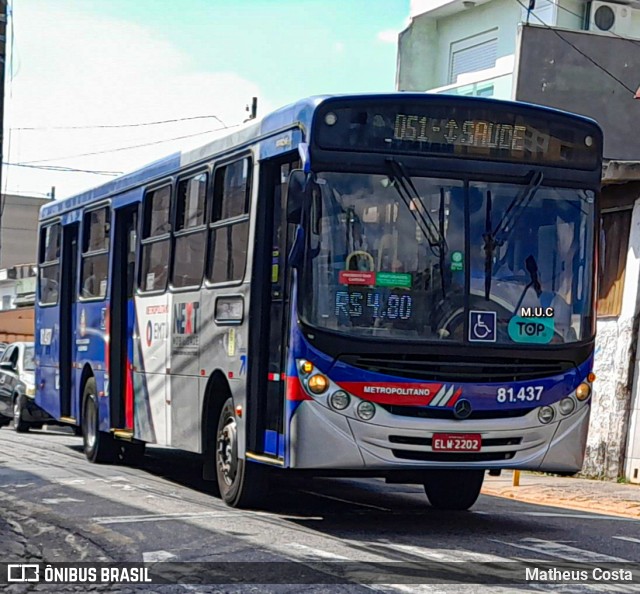 Next Mobilidade - ABC Sistema de Transporte 81.437 na cidade de São Bernardo do Campo, São Paulo, Brasil, por Matheus Costa. ID da foto: 11145676.