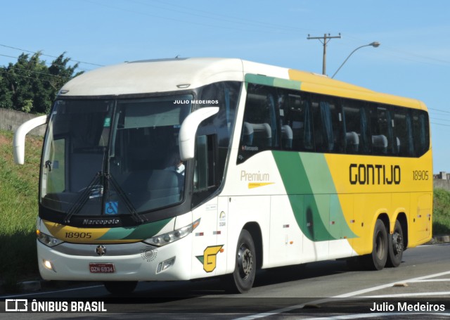 Empresa Gontijo de Transportes 18905 na cidade de Campinas, São Paulo, Brasil, por Julio Medeiros. ID da foto: 11144027.