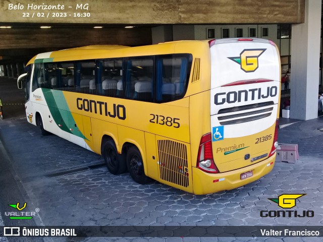 Empresa Gontijo de Transportes 21385 na cidade de Belo Horizonte, Minas Gerais, Brasil, por Valter Francisco. ID da foto: 11143738.