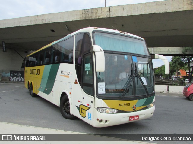 Empresa Gontijo de Transportes 14355 na cidade de Belo Horizonte, Minas Gerais, Brasil, por Douglas Célio Brandao. ID da foto: 11146973.