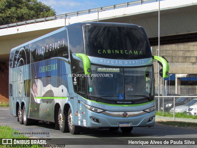 Viação Garcia 86015 na cidade de Campinas, São Paulo, Brasil, por Henrique Alves de Paula Silva. ID da foto: 11146830.