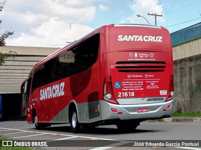 Viação Santa Cruz 21618 na cidade de Campinas, São Paulo, Brasil, por José Eduardo Garcia Pontual. Número da foto: #11147164.