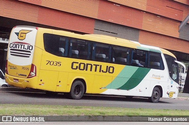 Empresa Gontijo de Transportes 7035 na cidade de Salvador, Bahia, Brasil, por Itamar dos Santos. ID da foto: 11146032.