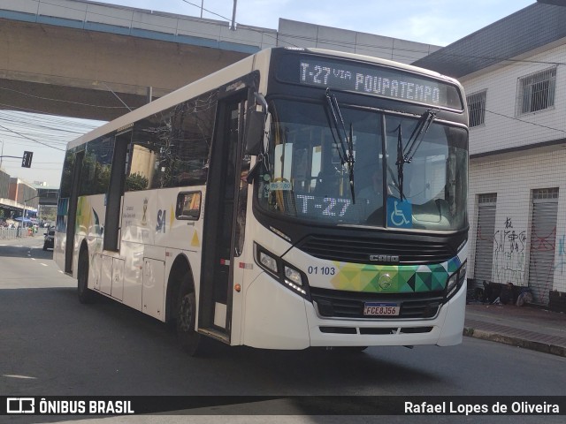 Viação Guaianazes 01 103 na cidade de Santo André, São Paulo, Brasil, por Rafael Lopes de Oliveira. Número da foto: #11146668.