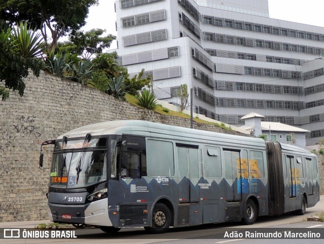 Autotrans > Turilessa 25703 na cidade de Belo Horizonte, Minas Gerais, Brasil, por Adão Raimundo Marcelino. ID da foto: 11148770.