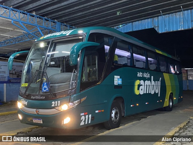 Auto Viação Cambuí 211 na cidade de Cambuí, Minas Gerais, Brasil, por Alan Cipriano. ID da foto: 11147179.