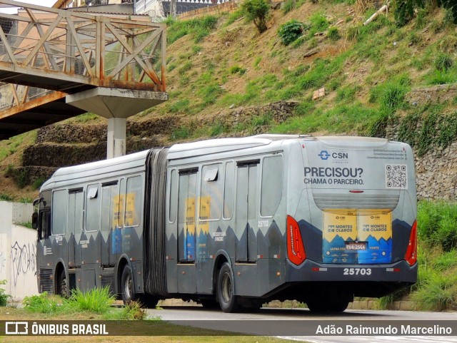 Autotrans > Turilessa 25703 na cidade de Belo Horizonte, Minas Gerais, Brasil, por Adão Raimundo Marcelino. ID da foto: 11148774.