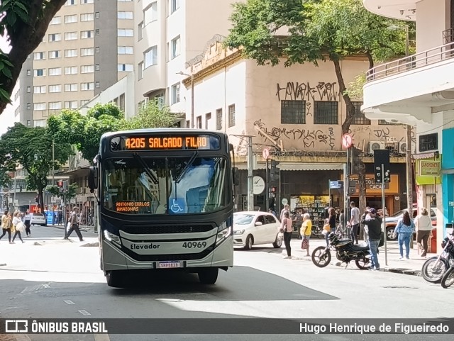 Urca Auto Ônibus 40969 na cidade de Belo Horizonte, Minas Gerais, Brasil, por Hugo Henrique de Figueiredo. Número da foto: #11148914.