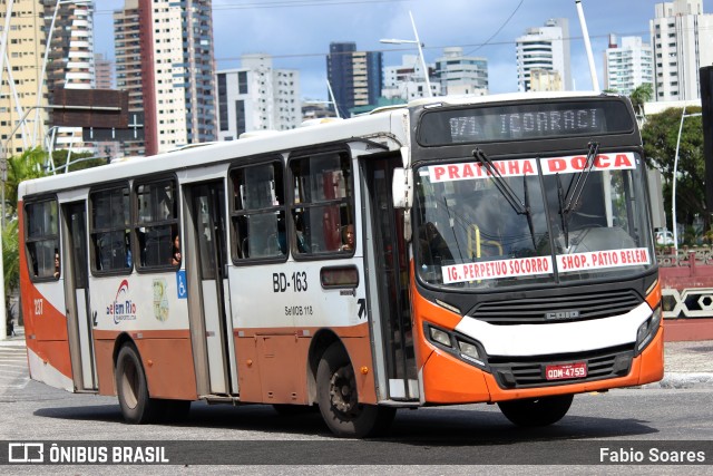 Belém Rio Transportes BD-163 na cidade de Belém, Pará, Brasil, por Fabio Soares. ID da foto: 11150311.