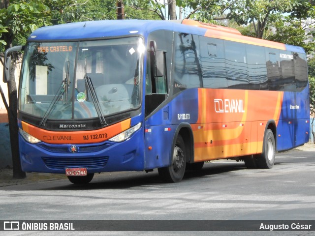Evanil Transportes e Turismo RJ 132.073 na cidade de Nova Iguaçu, Rio de Janeiro, Brasil, por Augusto César. Número da foto: #11149213.